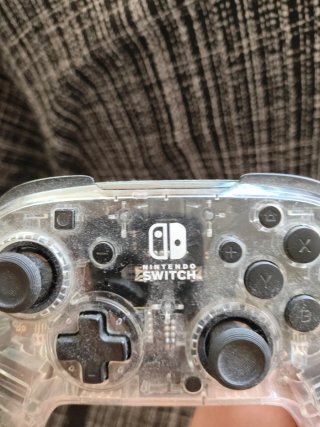 Mando transparente Nintendo Switch con luces