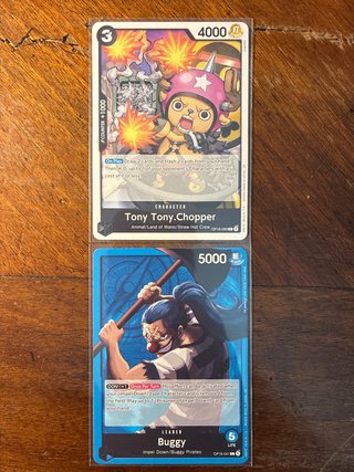 One Piece TCG Tony Tony.Chopper y Buggy