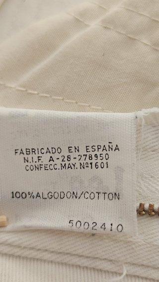 Pantalón Lee Blanco Vintage