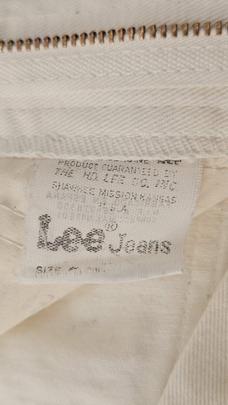 Pantalón Lee Blanco Vintage
