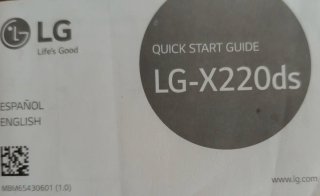 Móvil LG X220ds Negro/Plateado