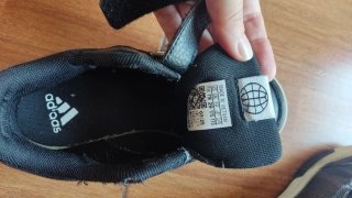Deportivos Adidas Niños Negro Velcro talla 29