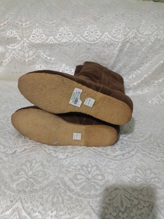 Botas altas de ante para mujer
