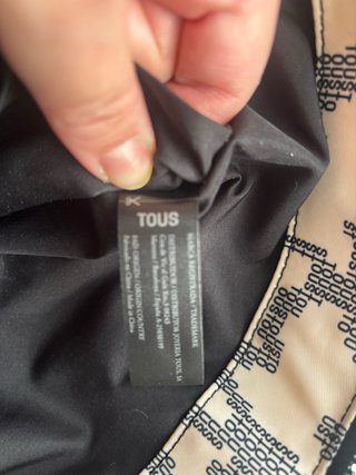 Mochila Tous Beige y Negra con Certificado