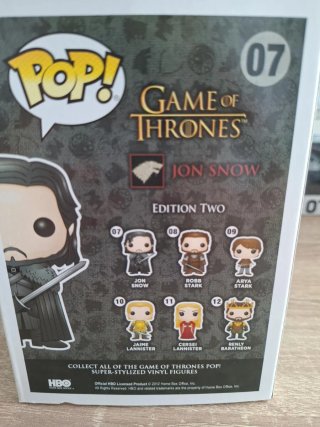 3 Funko Pop! Game of Thrones: Jon Snow, Ned Stark,