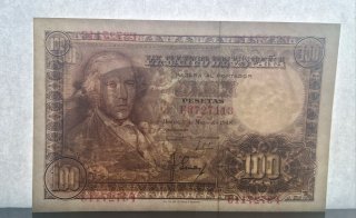 100 pesetas 1948