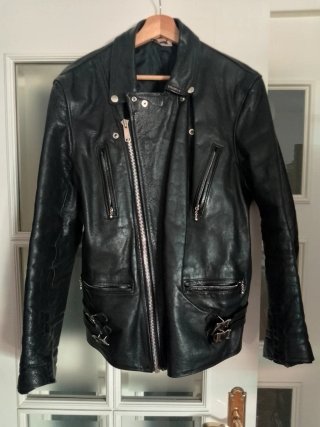 Chaqueta de cuero Negra