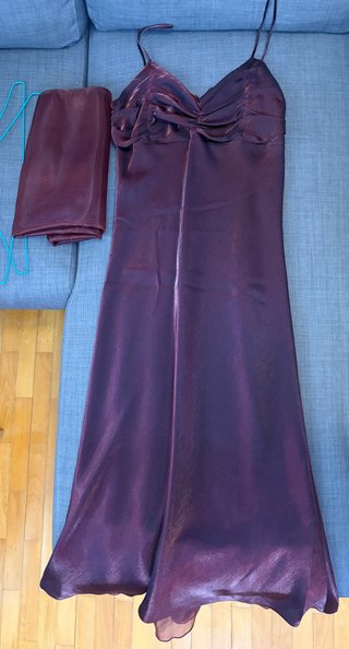 Vestido fiesta largo morado