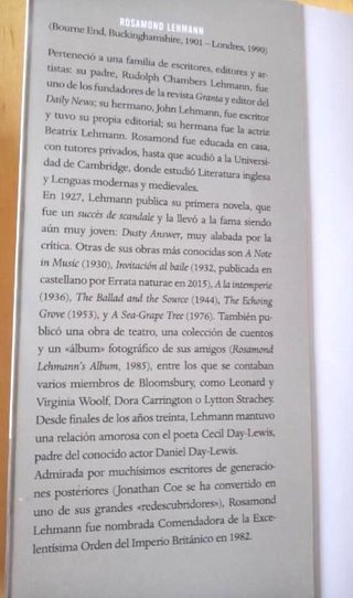 A LA INTEMPERIE ROSAMOND LEHMANN