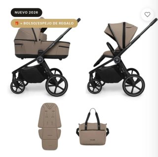 Carrito de bebé marrón