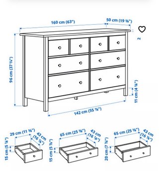 Cómoda Hemnes Ikea Blanca