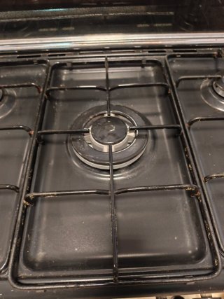 Cocina de gas con horno eléctrico