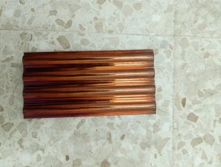 Cenefas de cobre onduladas