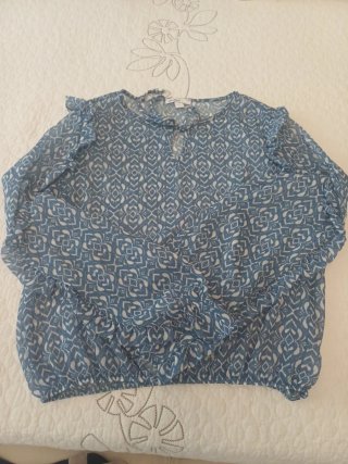 Blusa de gasa Subdued