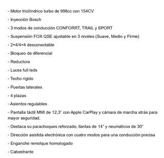 BUGGY CFMOTO Z10-4 TURBO