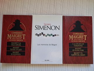 Lote 3 libros Maigret (Georges Simenon)