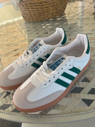 Adidas Samba Blancas y Verdes