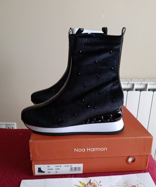 Botines cuña Noa Harmon negros talla 41 de 145€