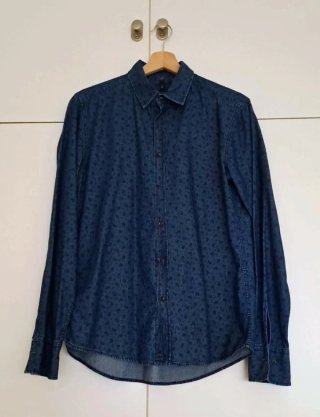Camisa Vaquera Benetton Azul