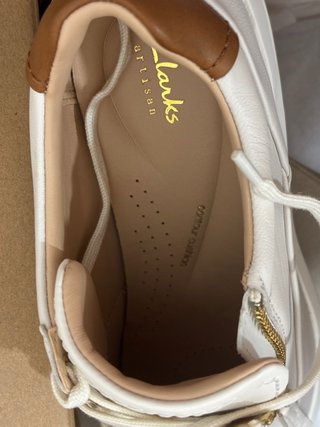 Zapatillas Clarks Tivoli Zip Piel Blanca