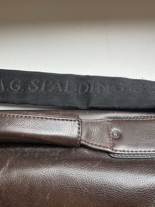 Valigetta AG Spalding & Bros vintage marrone