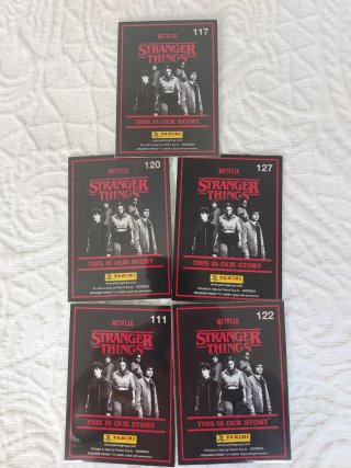 Cartas Stranger Things oro