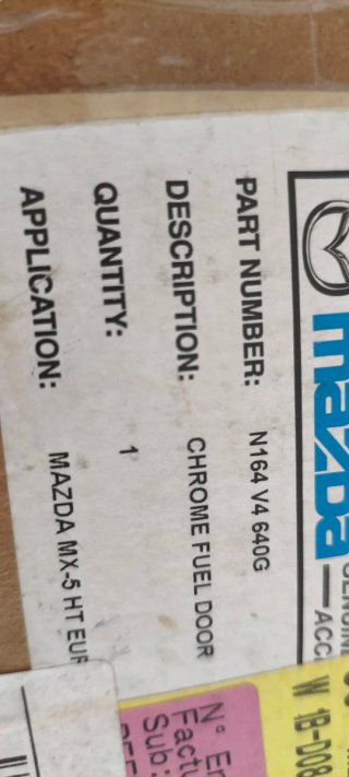 Tapa de combustible Mazda MX5 NC original