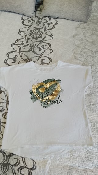 Camiseta Blanca Positive Attitude