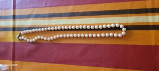Collana  antica perle coltivate e argento 800