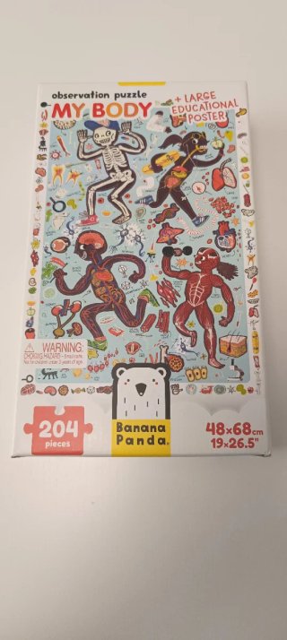 Puzzle Educativo My Body Banana Panda