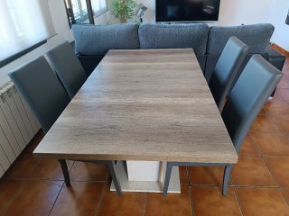 Mesa de comedor Verona roble antiguo