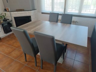 Mesa de comedor Verona roble antiguo