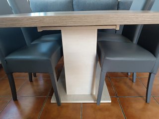 Mesa de comedor Verona roble antiguo
