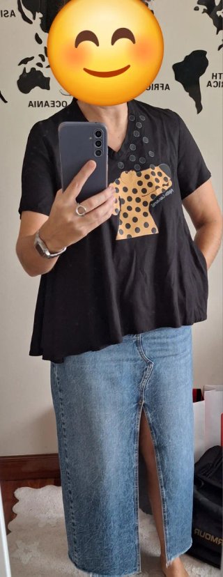Camiseta Pepita Lunares Negra