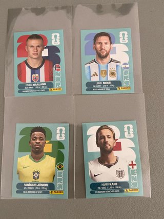 Lote Mundial 2026 (Messi+Haaland+Vini+Kane)