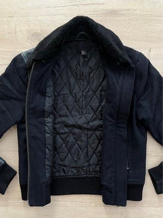 Chaqueta Bomber Aviador H&M Negra