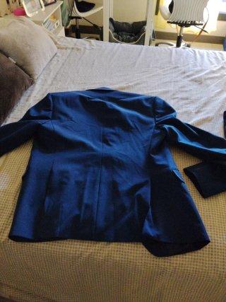 Traje de chaqueta azul para chico