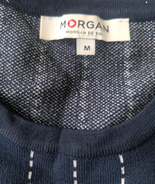 Vestido Morgan rayas azul y blanco