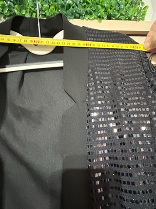 Blazer Negro Lentejuelas Fiesta