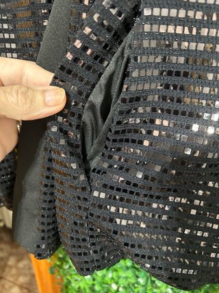 Blazer Negro Lentejuelas Fiesta