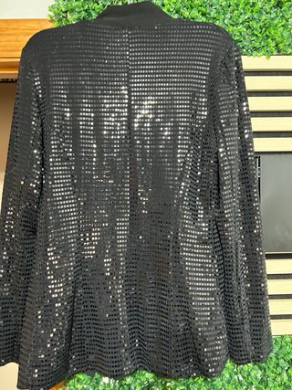 Blazer Negro Lentejuelas Fiesta