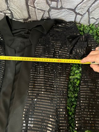 Blazer Negro Lentejuelas Fiesta
