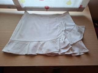 Falda pantalón blanca Stradivarius
