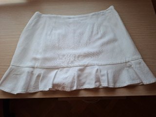 Falda pantalón blanca Stradivarius