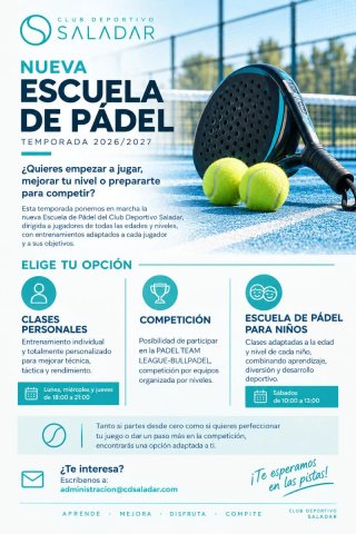 Clases de Padel, Equipos etc.