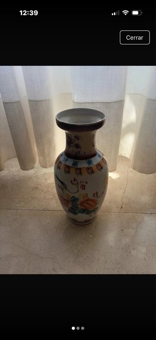 Jarrón Antiguo Estilo Chino