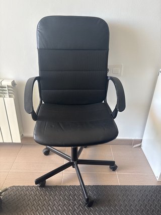 Silla de oficina Ikea negra