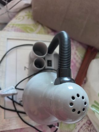 Lámpara de escritorio gris