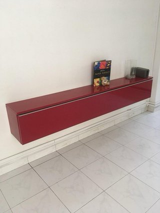 Estantería IKEA BESTÅ BURS Roja Alto Brillo