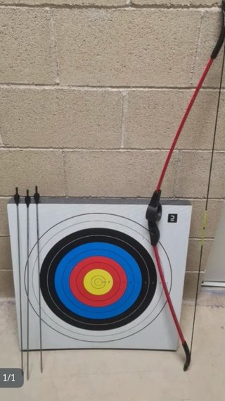 Arco y flechas para tiro al blanco